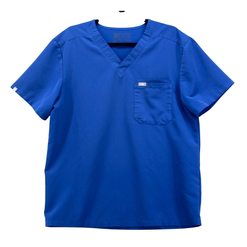 FIGS‎ Scrub Top Blue L